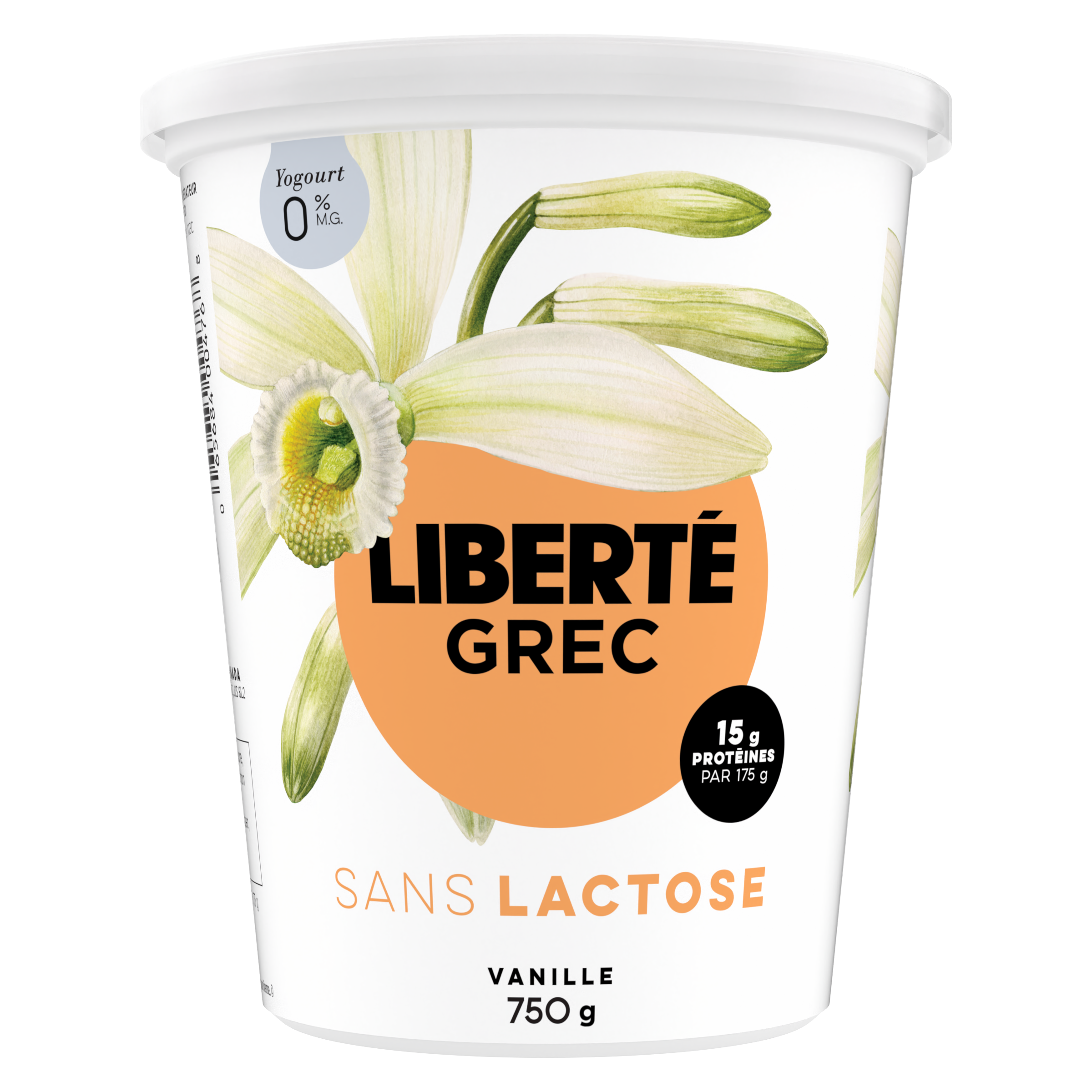 vanille 0% sans lactose  ;