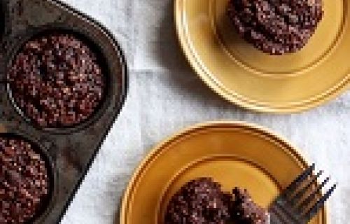 Healthy yogourt and chocolate muffins - No Egg, Flourless and Lactose Free 